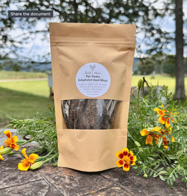 Primal Pet Treats- Dehydrated Quail Wings